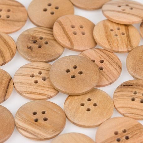 Boutons bois à trous