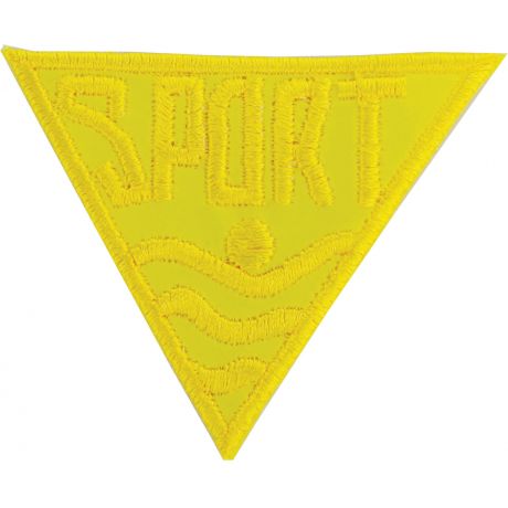 Thermocollant triangle sport jaune 3,5 x 3 cm