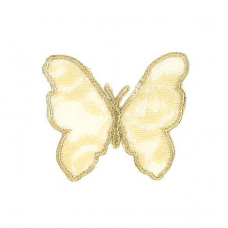 Thermocollant papillon beige 5,5 x 4,5 cm