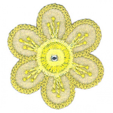 Thermocollant fleur 4,5 x 4,5 cm