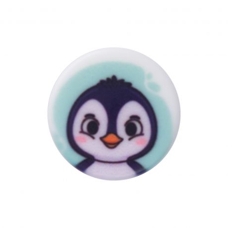 Bouton enfant à queue pingouin
