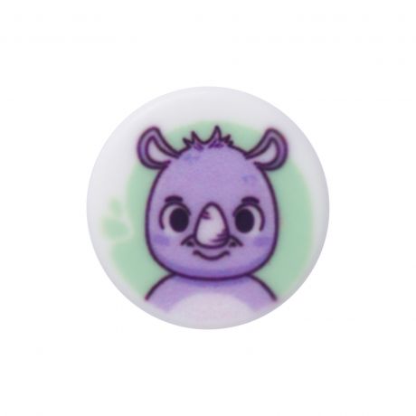 Bouton enfant à queue rhinocéros