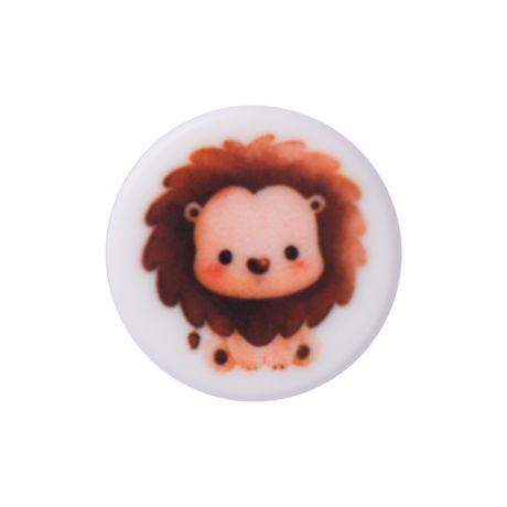 Bouton enfant à queue lion