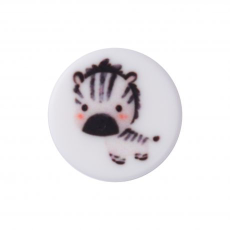 Bouton enfant à queue zèbre