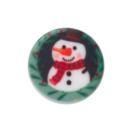 Bouton illustré Noël