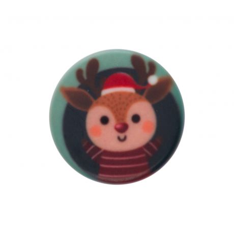 Bouton illustré Noël