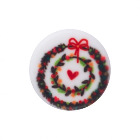 Bouton illustré Noël