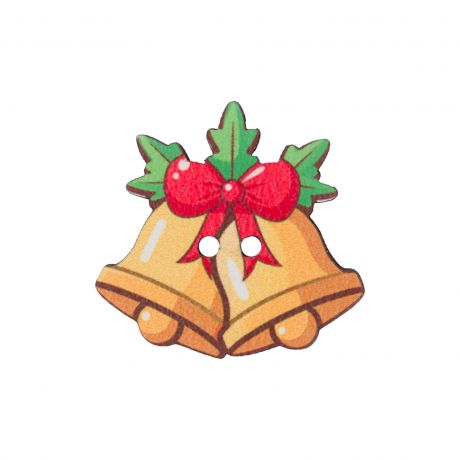 Bouton découpé forme Noël