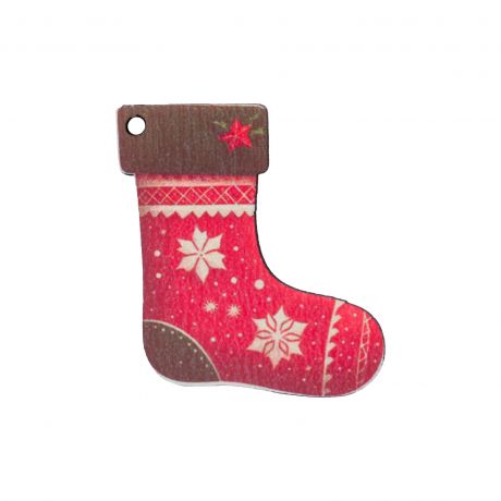 Bouton découpé forme Noël