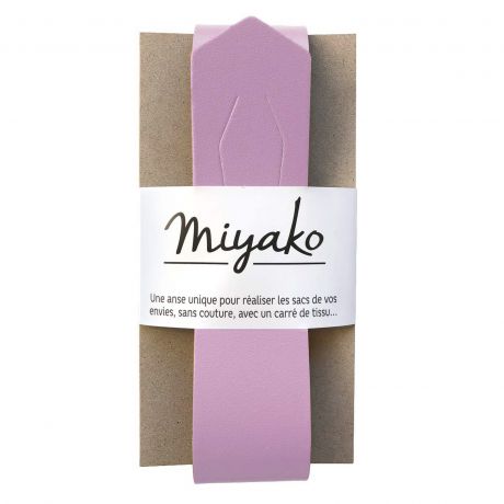 Anse de sac Miyako en cuir lilas