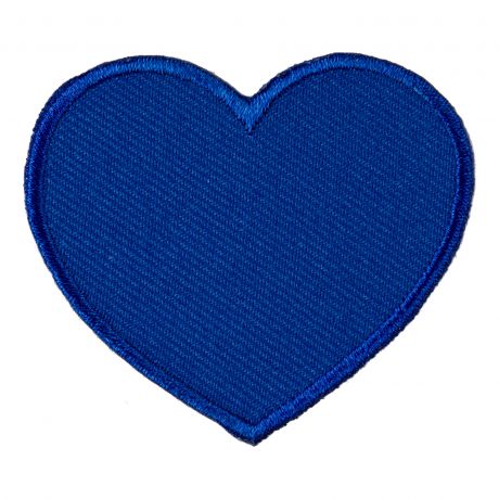 Thermocollant coeur bleu 5x4cm
