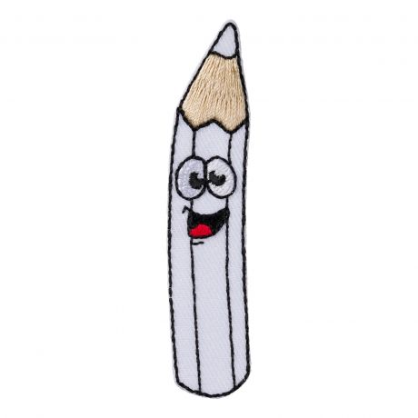 Thermocollant crayon blanc 7,5x1,5 cm
