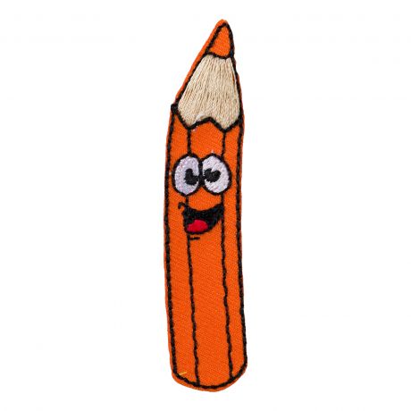 Thermocollant crayon orange 7,5x1,5 cm