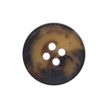 Bouton plat marbré à trous