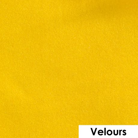 Flock effet velours jaune