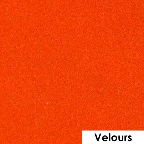 Flock effet velours orange