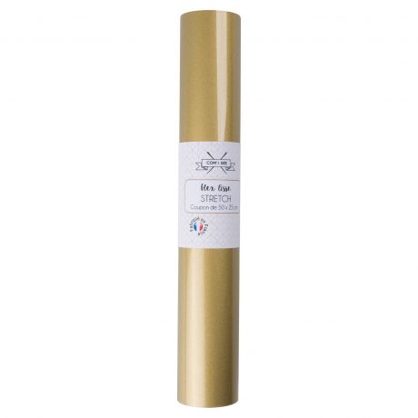 Flex stretch doré 50x25 cm