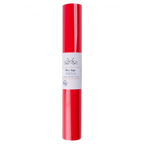 Flex stretch rouge 50x25 cm