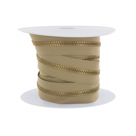 Chaine de 6mm sans curseur laiton dor� x 5 m