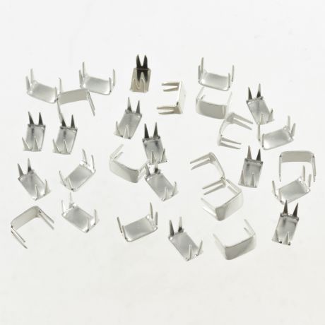 Arr�ts inf�rieurs 6 mm argent x50u