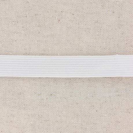 Ceinture lastique maille 15mm blanc