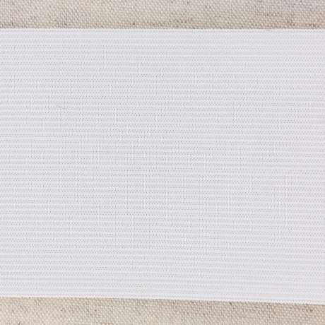 Ceinture lastique maille 80mm blanc