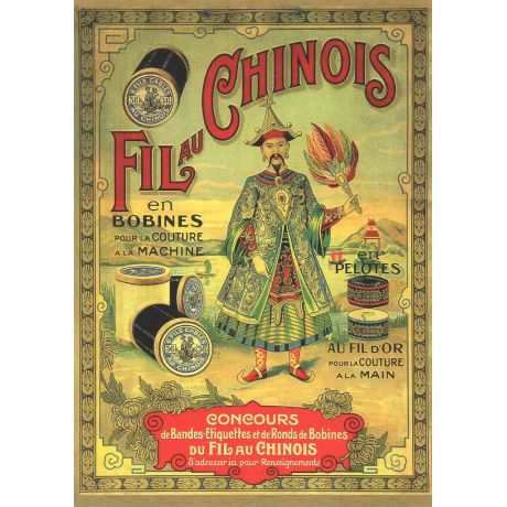 Affiche Fil au Chinois vintage - mod�le n.1