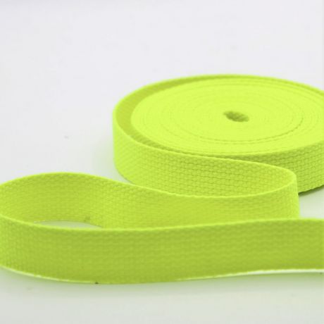 Sangle 20mm jaune fluo