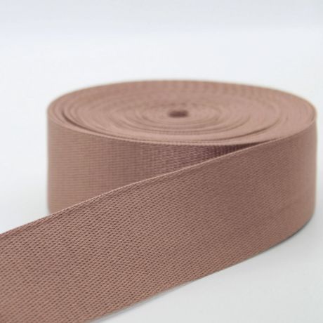 Sangle douce 40 mm polyester vieux rose