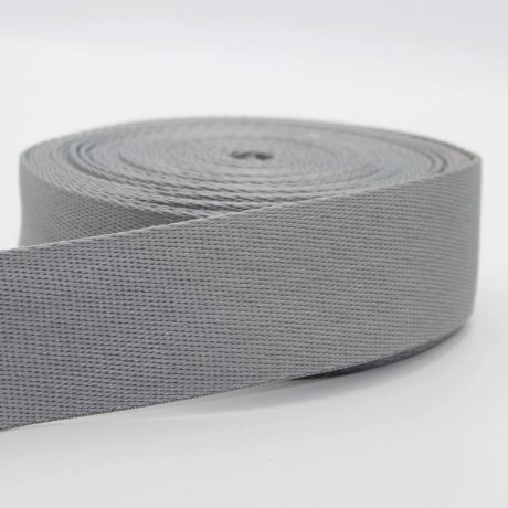 Sangle douce 40 mm polyester gris