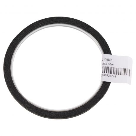 Bolduc noir adhesif 4 mm x 20m