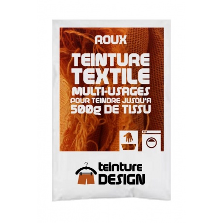 Teinture Design textile 10g roux