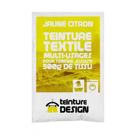 Teinture Design textile 10g jaune citron