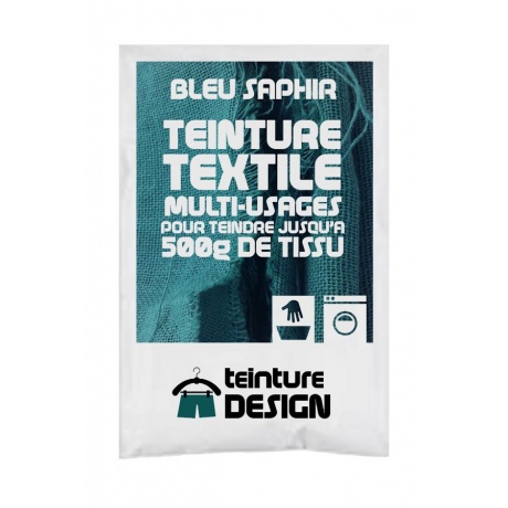 Teinture Design textile 10g bleu saphir