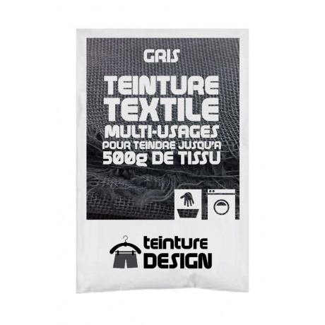 Teinture Design textile 10g gris