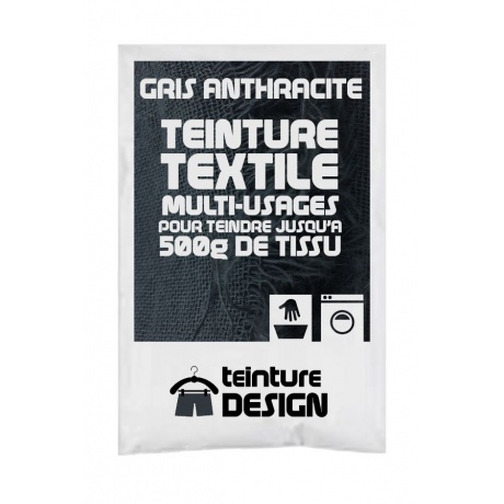Teinture Design textile 10g gris anthracite