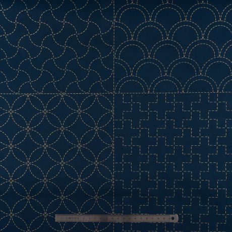 Tissu panneaux sashiko