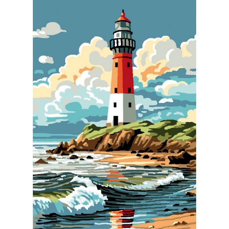 Canevas antique Luc 32/50 - le phare