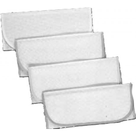 12 poches serviettes ada biais blanc