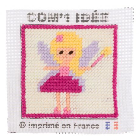 Kit canevas enfant soudan 20x20 Com'1 Id�e f�e