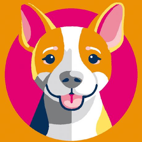 Kit soudan blanc chien laine acrylique