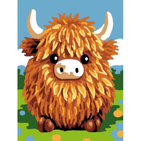 Kit Canevas Luc blanc 20/25cm - highland