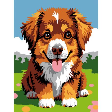 Kit Canevas Luc blanc 20/25cm - chien