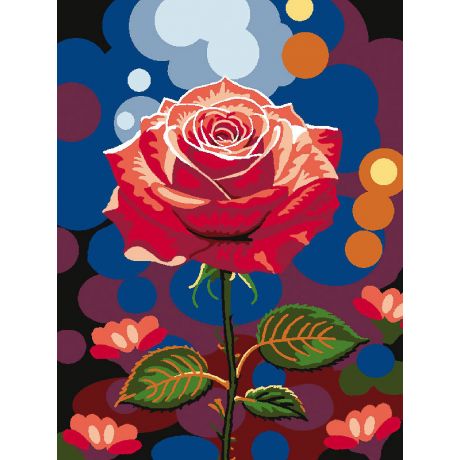 Kit canevas blanc rose