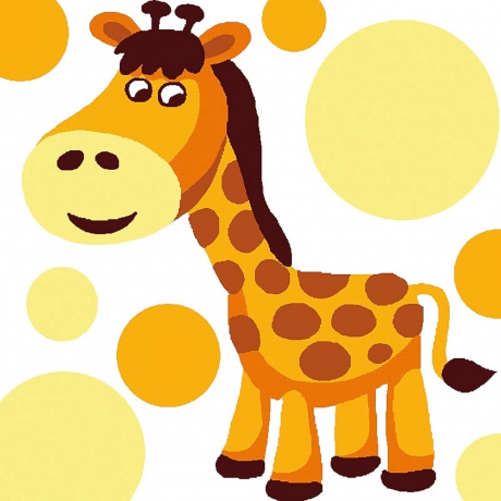 Kit canevas soudan enfant Girafe