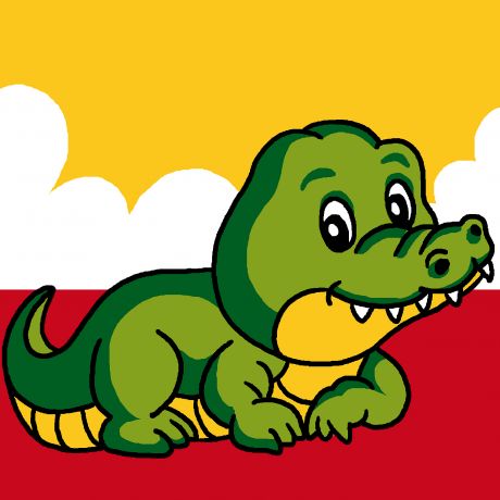 Kit canevas soudan enfant Crocodile