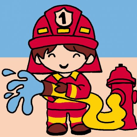 Kit canevas soudan pompier