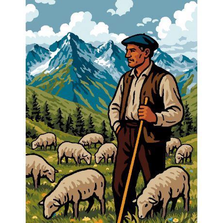 Canevas Luc antique 50/65 - le berger