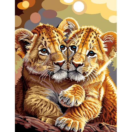 Canevas Luc antique 50/65 - c�lin de lionceux