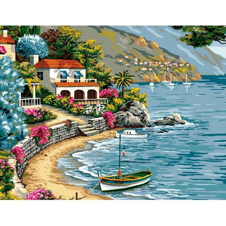 Canevas Luc antique 50/65 - La crique